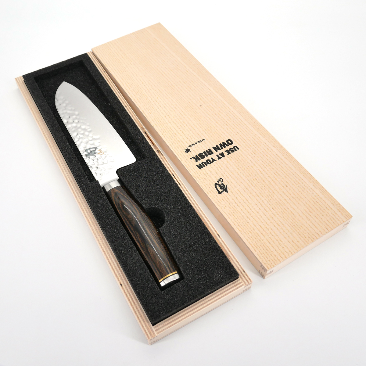 cuchillo japonés, KAI Santoku 14 cm SHUN acier damas