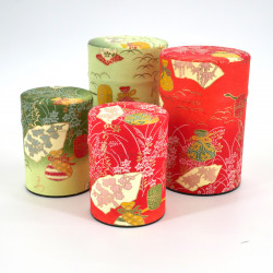 Japanese tea box washi paper 40g 100g green orange choice