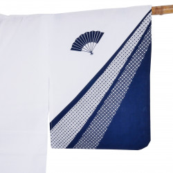 Yukata prestigio giapponese di cotone per le donne, SENSUSHIBORI, blu