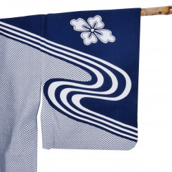 japanischer prestige yukata für frauen, HANASHIBORI, blau