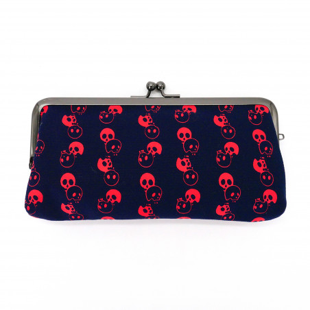 custodia per occhiali giapponese 100% cotone, SKULLHEAD