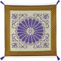 coussin zabuton paille de riz pour zazen méditation KIKKO 70x70cm