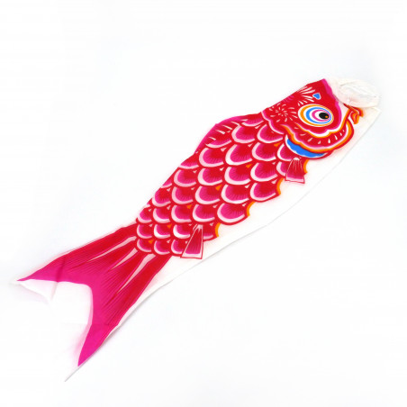 manche à air en forme de carpe koi rouge KOINOBORI