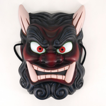 Japanese red and white cat mask