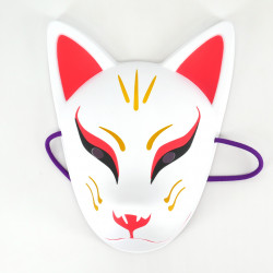 Maschera tradizionale volpe giapponese, KITSUNE