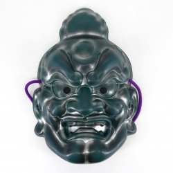 Masque japonais Niō couleur bronze - Agyo la force brutale - KONGO RIKISHI 