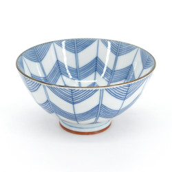 Set of 5 Japanese blue and white ramen bowls - BORU SETTO