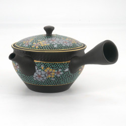 Tokura-kutani teapot SAKURA, blue