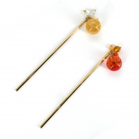 Kanzashi hairpick, FLOWER