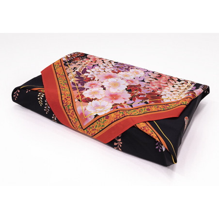 Furoshiki de poliéster japonés, HIYASHINSU, rojo