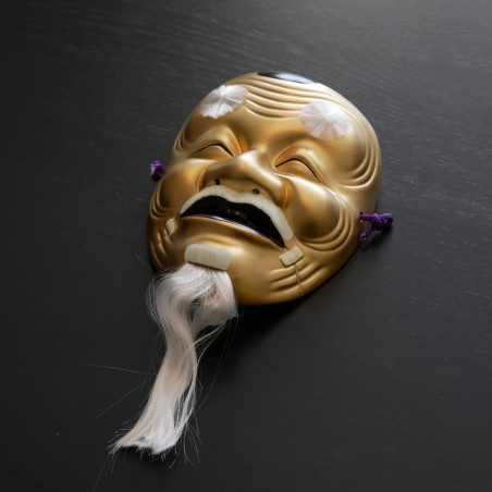 golden japanese nô mask old man OKINA