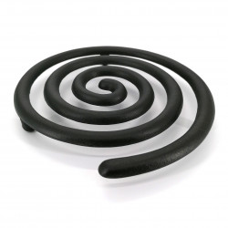 Japanese trivet for teapot, UZUMAKI, black