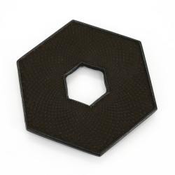 Sous-plat bronze en fonte du Japon, ROJI HEXAGONAL