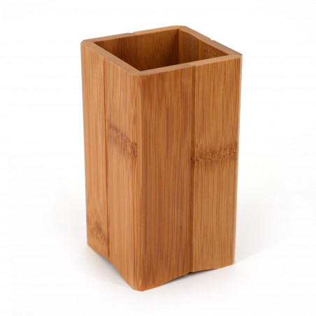 Bamboo storage pot, KAKU, 7.5x14cm