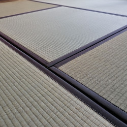 tatami tradicional japonés hecho de paja de arroz , AGURA, rectángulo