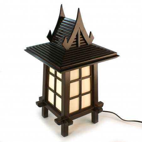 Lampe de table japonaise PUGGI 3 noire