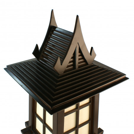 Japanese wooden lamp PUGGI 3 black