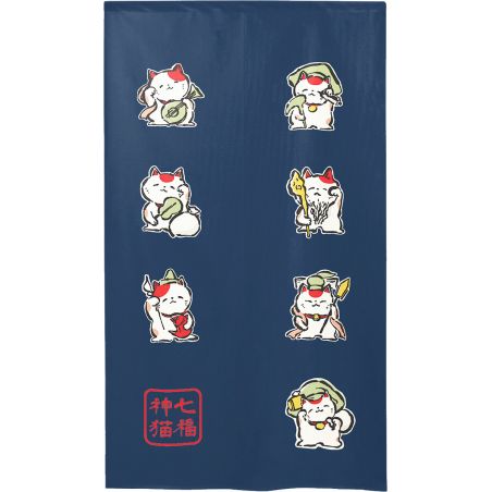 Japanischer Noren Polyester Vorhang, MANEKINEKO