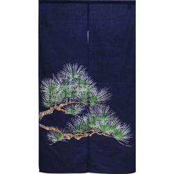 Japanese cotton Noren curtain, MATSU