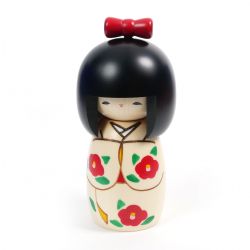 Japanische Kokeshi-Puppe mit Holzband - RIBBON