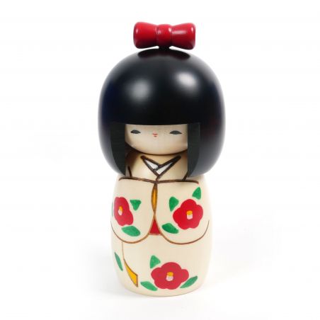 Bambola giapponese Kokeshi in nastro di legno - RIBBON