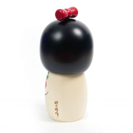 Japanese Kokeshi doll in wood ribbon - RIBBON