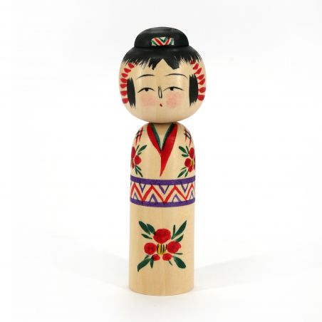 Bambola giapponese in legno Kokeshi - MAGE
