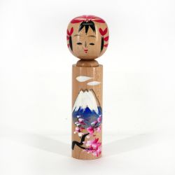 Japanese wooden Kokeshi doll - FUJISAN
