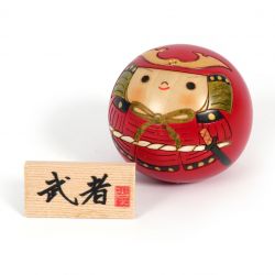 Japanischer Holz-Kokeshi-Samurai - MUSHA