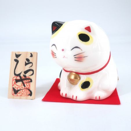 Gato blanco gigante pata derecha levantada hucha japonesa