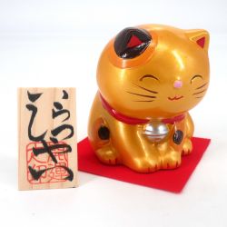 Tirelire chat japonais Manekineko, KIN KANEGAI