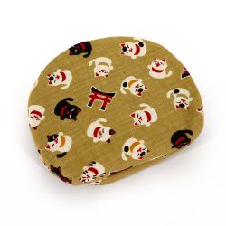 Small cotton cat pouch - NEKO TORII - color of your choice