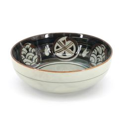 Japanische beige und braune Keramikschale - NAMI