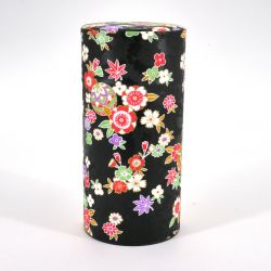 Schwarze japanische Teekiste aus Washi-Papier - HANAYOSE - 200gr