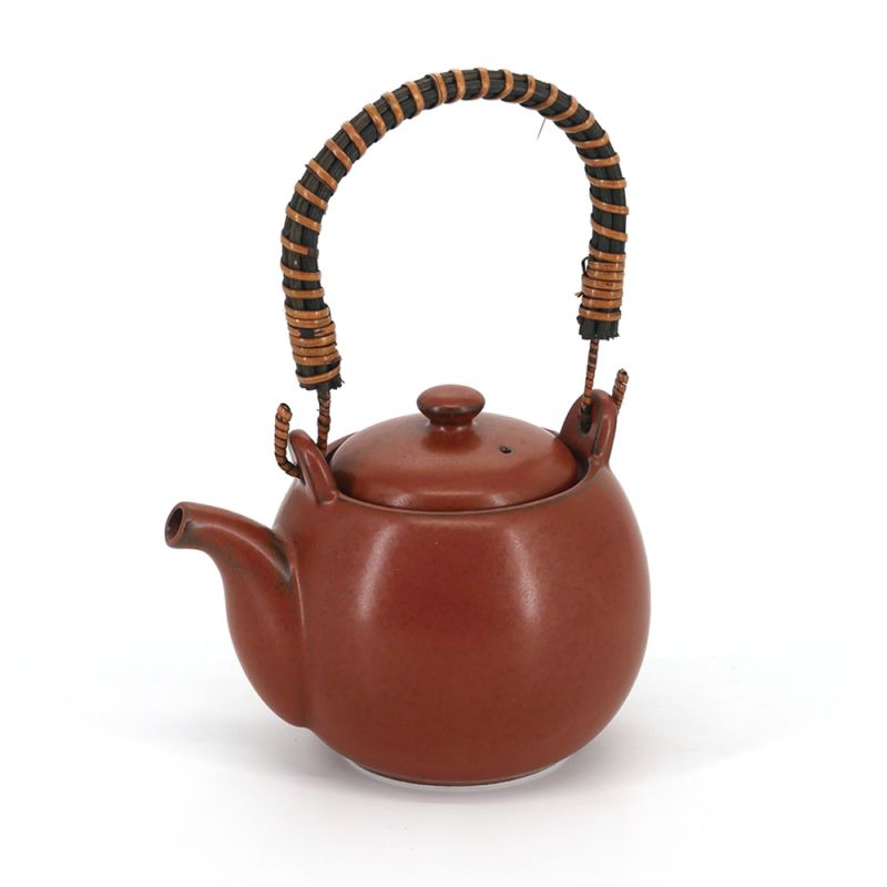 Japanese ceramic teapot - MARUI TIPOTTO - brown