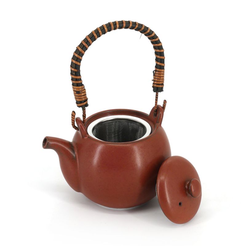 Japanese ceramic teapot - MARUI TIPOTTO - brown