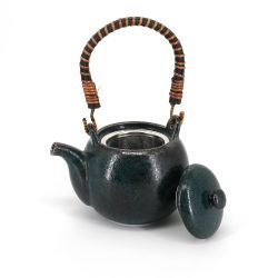 Japanische Keramik-Teekanne - MARUI TIPOTTO - blau