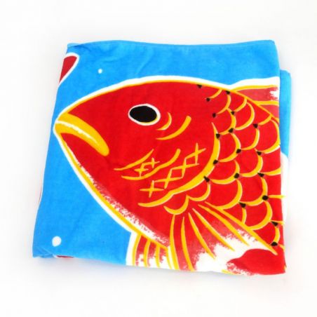 Large Japanese cotton bath towel, GREAT CATCH, great catch