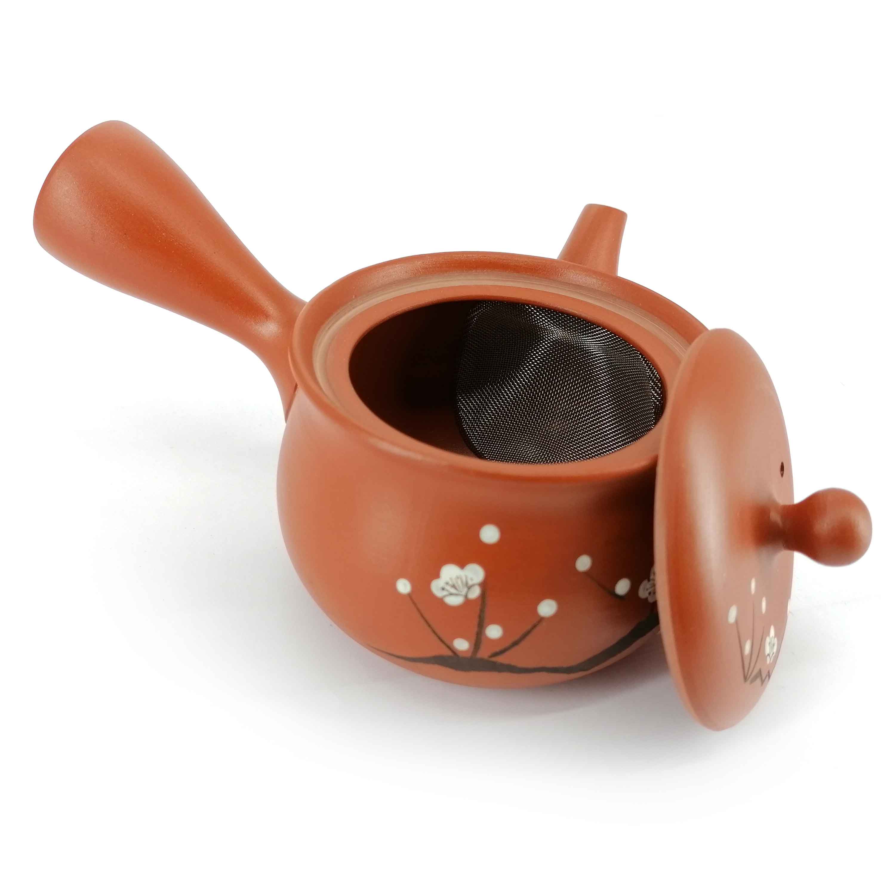 Tokoname-yaki - Teiera giapponese Kyusu in ceramica con filtro 260 cc,  gatti F128 L355 : : Casa e cucina