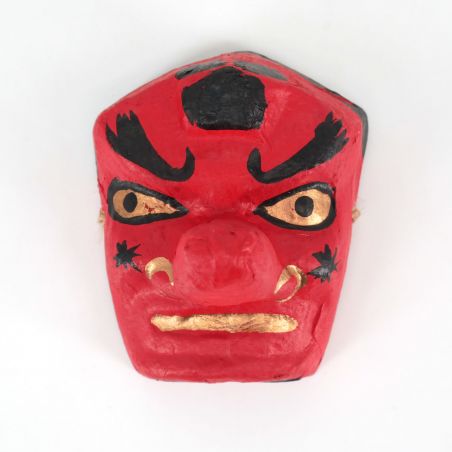 Mini Masque japonais en Papier - TENGU -