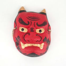 Máscara de papel japonesa - AKA ONI - 