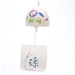 Campana del vento in ceramica Beautiful Day Flower - ASAGAO - 4.3cm