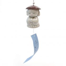 Ceramic wind bell in the shape of a monk - KASAJIZO - 7cm