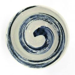 Japanese ceramic donburi bowl - AO UZUMAKI