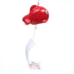 Ceramic wind bell in the shape of a fish - KINGYO - 4.7cm