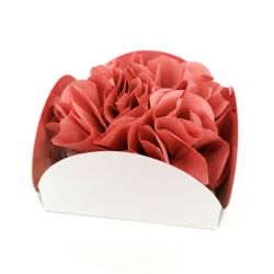 Paper flower containing 8 incense cones with holder - FLORAL WORLD ROSE - rose