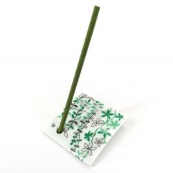 Japanese porcelain incense holder - BOTANICAL - Fresh breeze