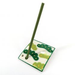 Japanese porcelain incense holder - MATSU