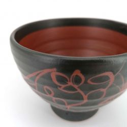 Japanese ceramic rice bowl - KUROKOI