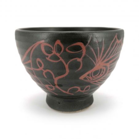 Japanese ceramic rice bowl - KUROKOI